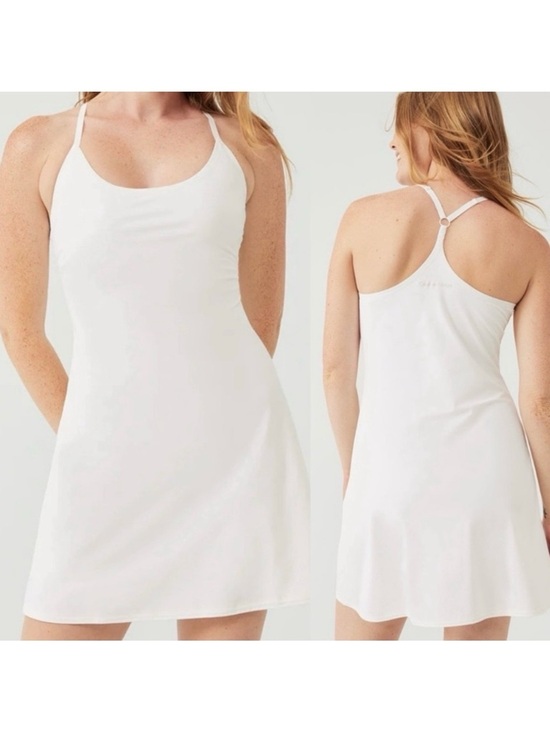 Outdoor Voices Dresses & Skirts - Outdoor Voices The Exercise Dress Tennis Athletic Workout White Lined